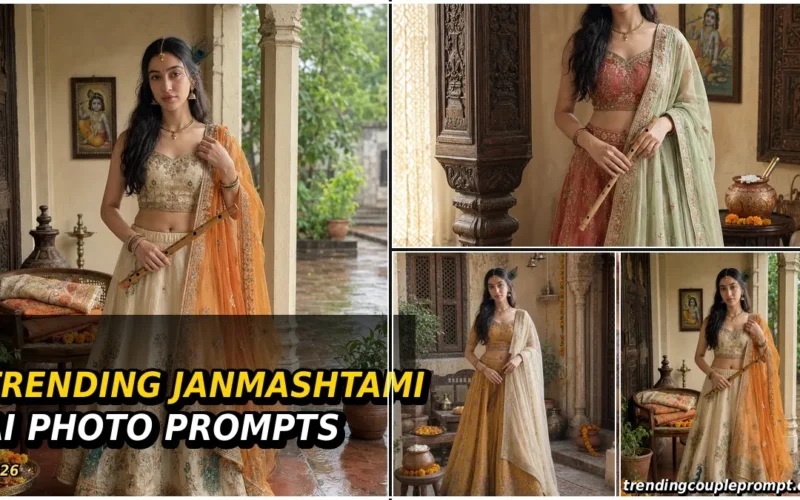 5 Best Viral Janmashtami AI Photo Prompts for Girls Krishna Leela Look – Create Magical AI Photos