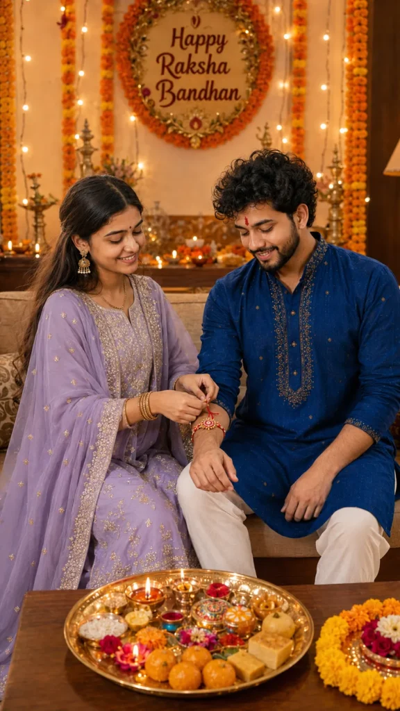 Cinematic Rakhi Portrait Prompt