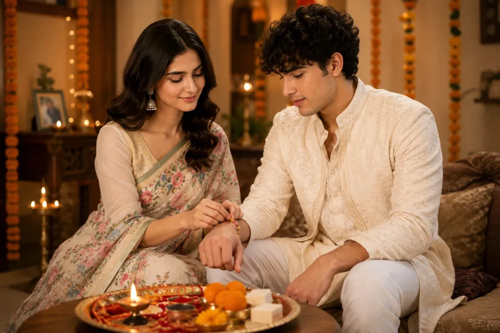 Traditional Rakhi-Tying Photo