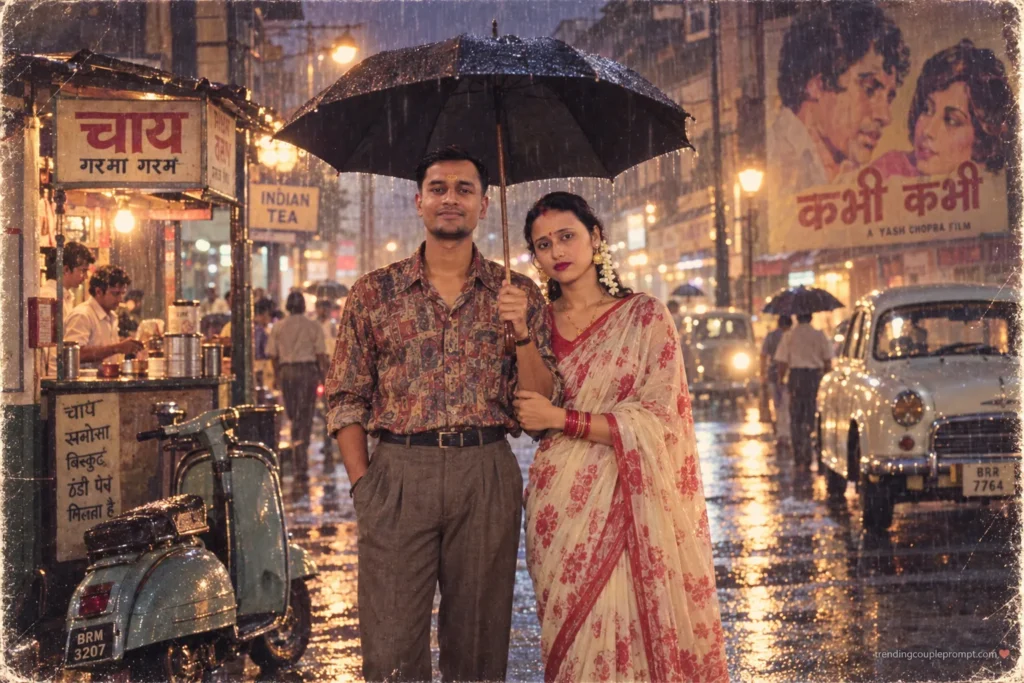 1980s Monsoon Romantic Couple