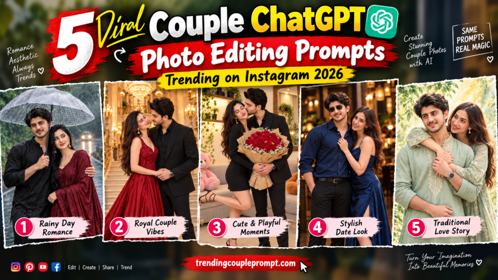5 Viral Couple ChatGPT Photo Editing Prompts Trending on Instagram 2026